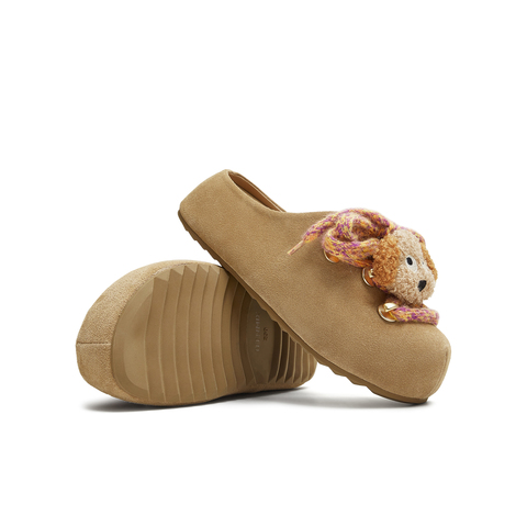 天美意2025秋新款厚底可爱卡通百搭勃肯鞋女包头拖鞋KK054CH5