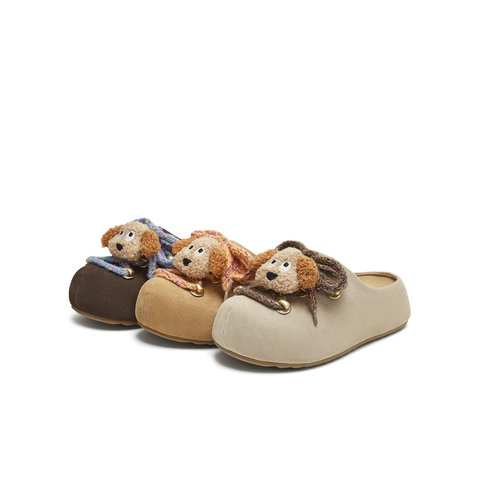 天美意2025秋新款厚底可爱卡通百搭勃肯鞋女包头拖鞋KK054CH5