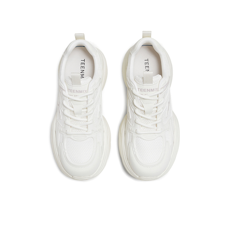 天美意2025秋新款厚底休闲系带百搭纯色潮流增高老爹鞋KD120CM5