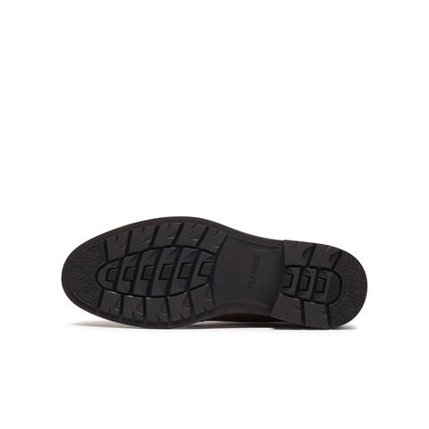 天美意2025冬新款商场同款商务纯色上班通勤男正装皮鞋2UU10DM5