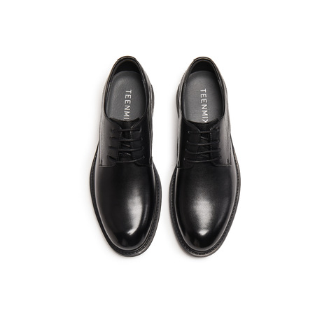 天美意2025冬新款商场同款商务纯色上班通勤男正装皮鞋2UU10DM5