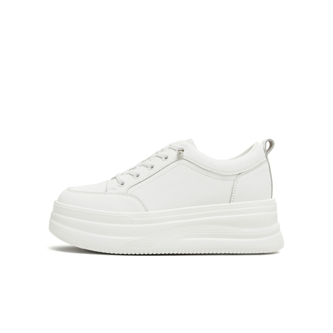 天美意2025秋新款休闲厚底百搭增高潮流通勤女休闲鞋KB099CM5