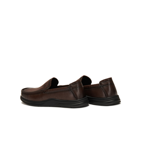 天美意2025秋新款商场同款一脚蹬通勤上班男休闲皮鞋3WT01CM5