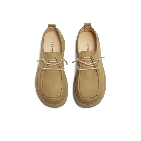 天美意2025秋新款商场同款厚底牛津鞋复古英伦女单鞋BL831CM5