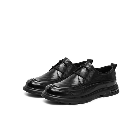 天美意2025秋新款商场同款通勤系带男休闲皮鞋3WU02CM5