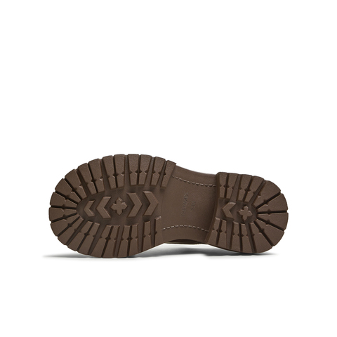 天美意2025秋新款大头牛津鞋复古英伦深口单鞋女皮鞋KY016CM5