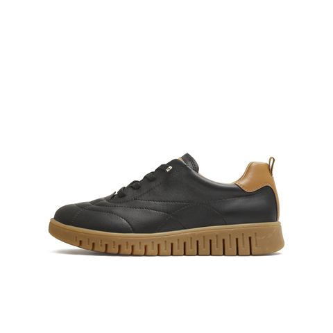 天美意2025秋新款商场同款拼色复古英伦风百搭女牛津鞋CMA35CM5