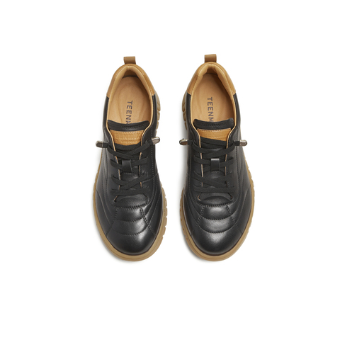 天美意2025秋新款商场同款拼色复古英伦风百搭女牛津鞋CMA35CM5