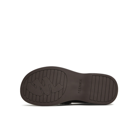 天美意2025秋新款商场同款纯色百搭学院风简约女乐福鞋CFT01CA5