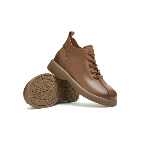 天美意2025冬新款商场同款厚底英伦简约短靴女马丁靴BJ821DD5