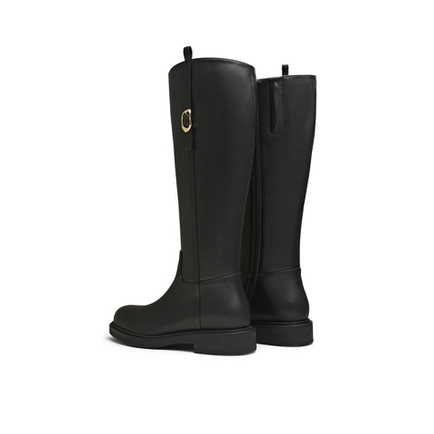 天美意2025冬新款商场同款高直筒显瘦百搭厚底女骑士靴BL971DG5