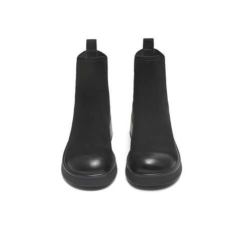 天美意2025冬新款商场同款粗跟休闲经典百搭女切尔西靴BL721DD5