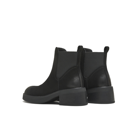 天美意2025冬新款商场同款粗跟休闲经典百搭女切尔西靴BL721DD5