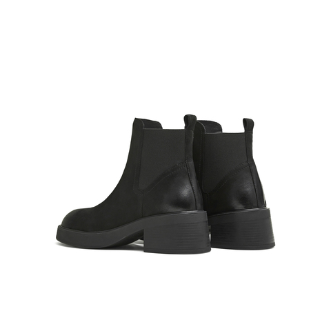 天美意2025冬新款商场同款粗跟休闲经典百搭女切尔西靴BL721DD5