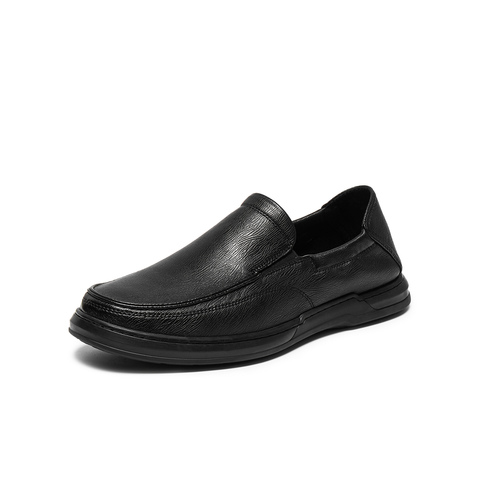 天美意2025秋新款商场同款复古一脚蹬通勤男休闲皮鞋3WM01CM5