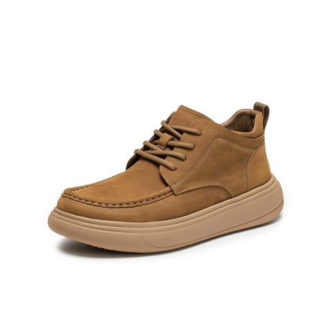 天美意2025冬新款商场同款厚底英伦皮鞋百搭男工装鞋3XF01DD5