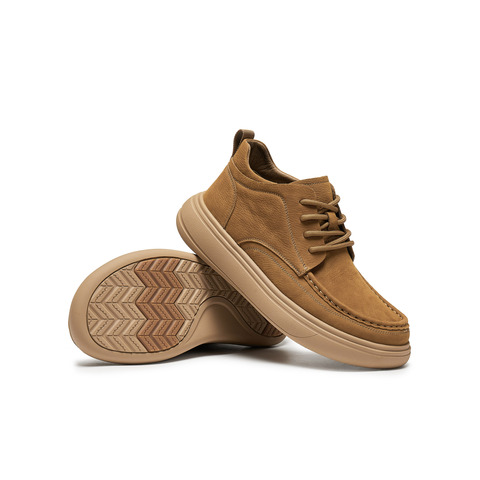 天美意2025冬新款商场同款厚底英伦皮鞋百搭男工装鞋3XF01DD5