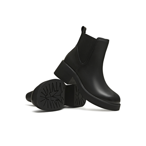 天美意2025冬新款商场同款粗跟休闲经典百搭女切尔西靴BL721DD5