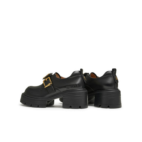 天美意2025秋新款商场同款复古百搭学院风皮鞋女牛津鞋CMJ27CM5