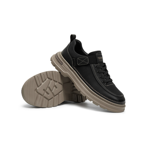 天美意2025冬新款商场同款厚底英伦休闲百搭男工装鞋3XN01DM5