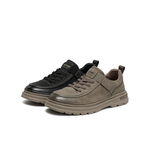 天美意2025冬新款商场同款厚底英伦休闲百搭男工装鞋3XN01DM5