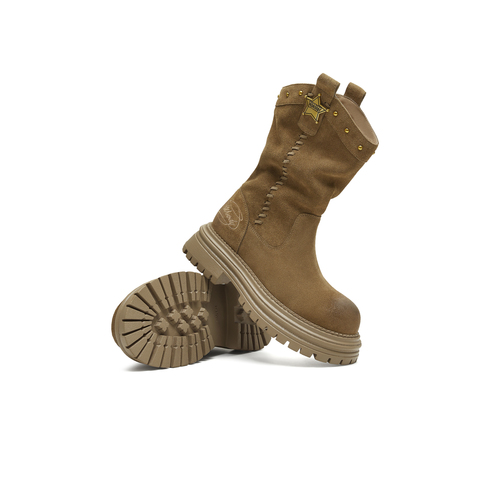 天美意2025冬新款商场同款玩具总动员联名潮流女西部靴BL631DZ5