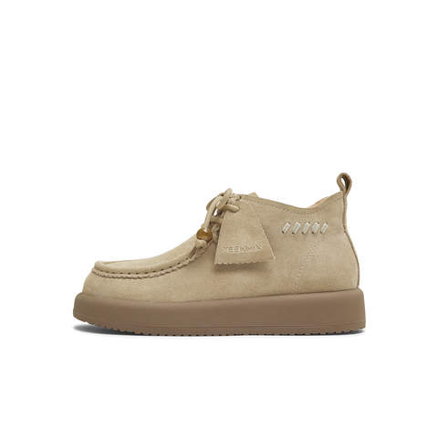 天美意2025冬新款商场同款袋鼠鞋高帮短靴复古女时装靴BL781DD5