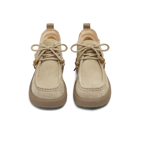 天美意2025冬新款商场同款袋鼠鞋高帮短靴复古女时装靴BL781DD5