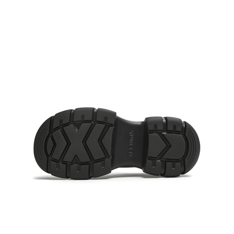 天美意2025秋新款商场同款厚底百搭系带纯色女牛津鞋CFR20CM5