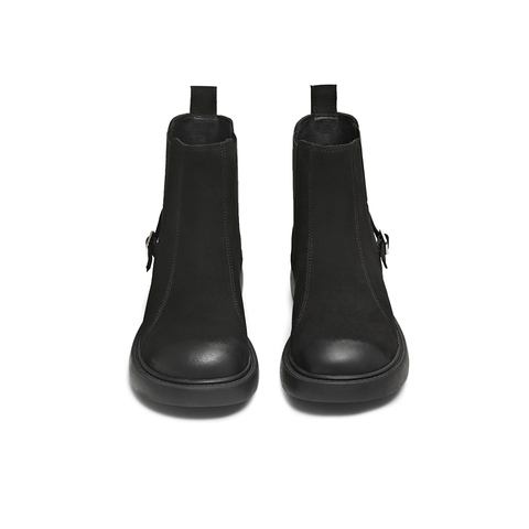 天美意2025冬新款商场同款厚底简约休闲短靴女切尔西靴BL761DD5