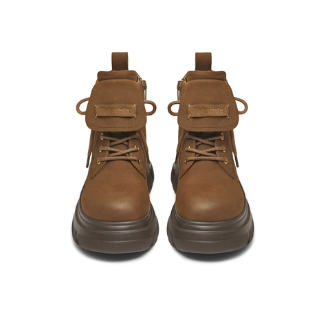 天美意2025冬新款商场同款厚底增高百搭日常女马丁靴CFR40DD5