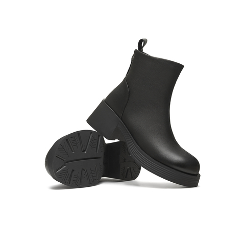 天美意2025冬新款商场同款粗跟复古潮流短靴女时装靴BL701DD5