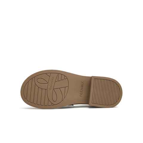 天美意2025秋新款商场同款复古乐福鞋英伦女皮单鞋CNG30CA5