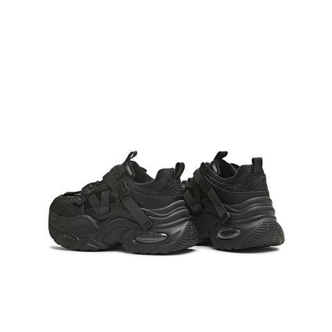 天美意2025冬新款商场同款厚底时尚水钻休闲鞋女老爹鞋BM181DM5