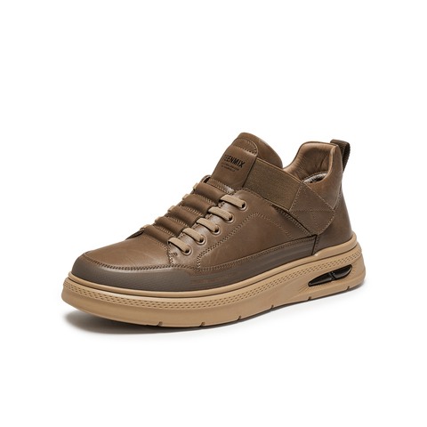 天美意2025冬新款商场同款英伦复古风工装鞋绑带男皮鞋3WX01DM5