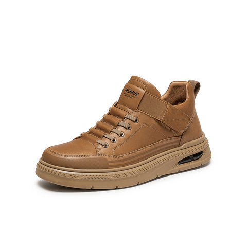 天美意2025冬新款商场同款英伦复古风工装鞋绑带男皮鞋3WX01DM5