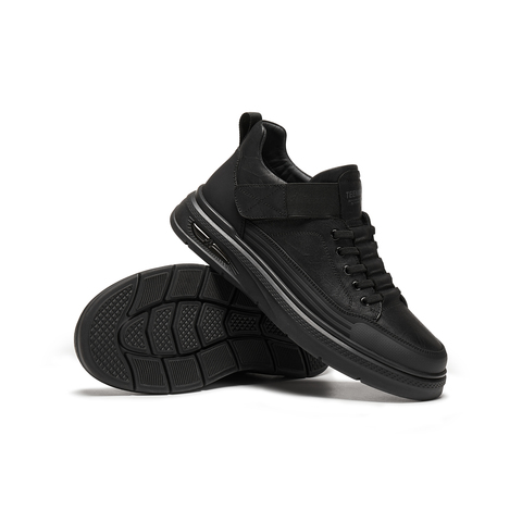 天美意2025冬新款商场同款英伦复古风工装鞋绑带男皮鞋3WX01DM5