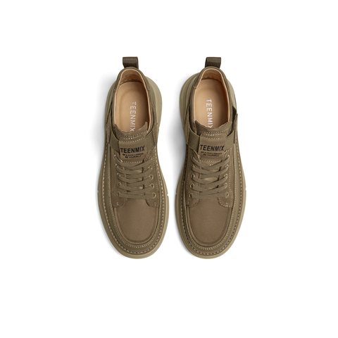 天美意2025春新款商场同款英伦复古风厚底帅气男休闲鞋C2V05AM5