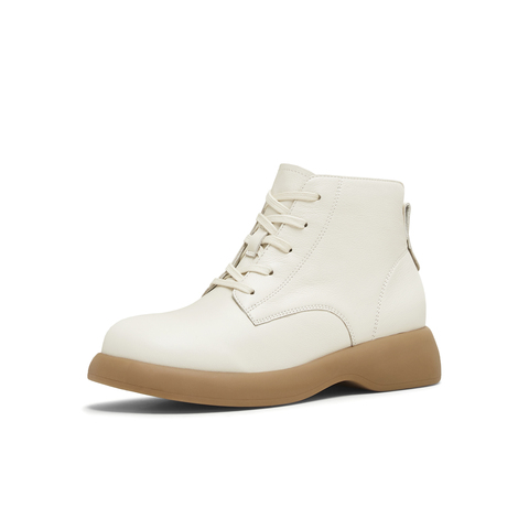 天美意2025冬新款商场同款系带短靴户外潮流女马丁靴CFT40DD5