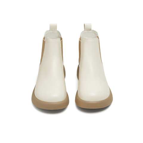 天美意2025冬新款厚底百搭短靴套脚潮流女切尔西靴KQX18DD5