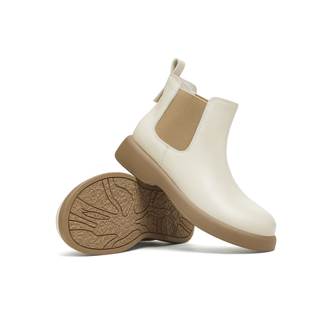 天美意2025冬新款厚底百搭短靴套脚潮流女切尔西靴KQX18DD5