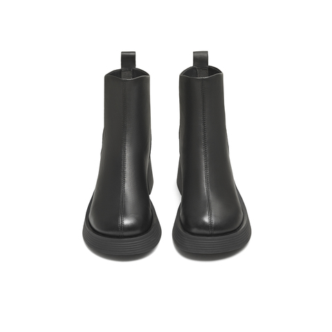 天美意2025冬新款商场同款粗跟复古潮流短靴女时装靴BL701DD5