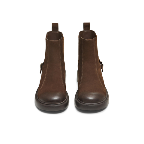 天美意2025冬新款商场同款厚底简约休闲短靴女切尔西靴BL761DD5