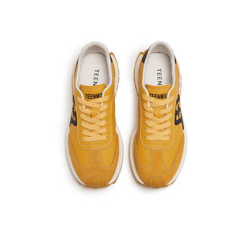 天美意2025冬新款商场同款厚底阿甘鞋德训鞋男休闲鞋3XK01DM5