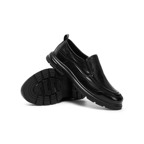 天美意2025秋新款商场同款复古一脚蹬通勤男休闲皮鞋3WU01CM5