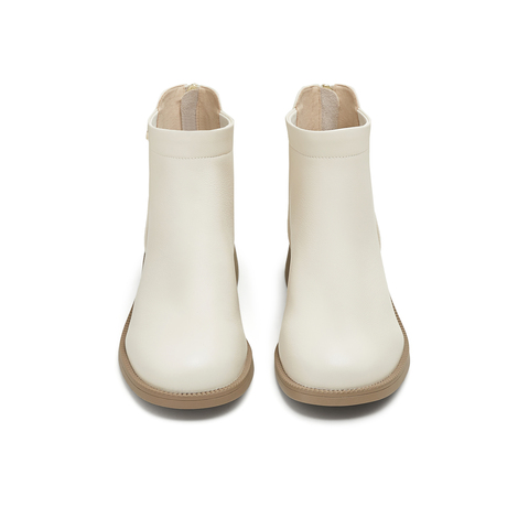 天美意2025冬新款商场同款后拉链厚底百搭复古女时装靴CCH40DD5