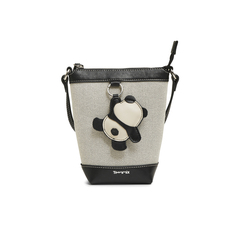 天美意2025冬新款商场同款时尚单肩斜挎包休闲女水桶包X3182DX5