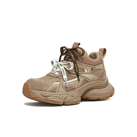 天美意2025冬新款商场同款休闲百搭厚底系带女老爹鞋BM081DD5