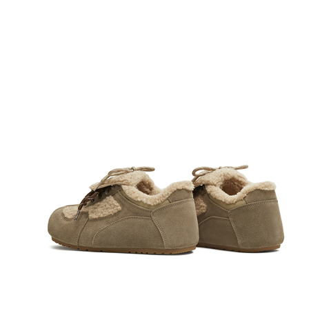 天美意2025冬新款厚底复古休闲保暖百搭女休闲鞋BL951DM5