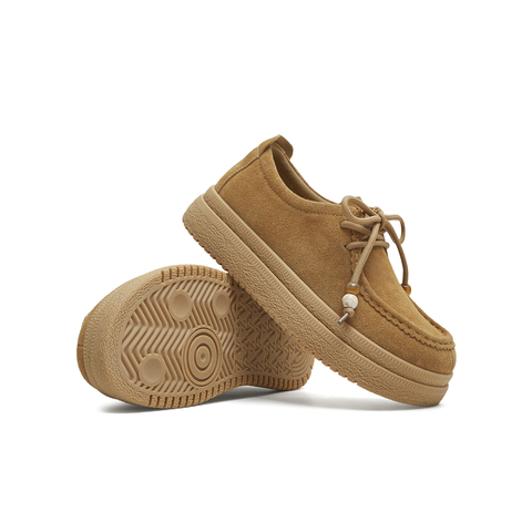 天美意2025秋新款商场同款厚底复古系带牛津鞋女单鞋BL871CM5